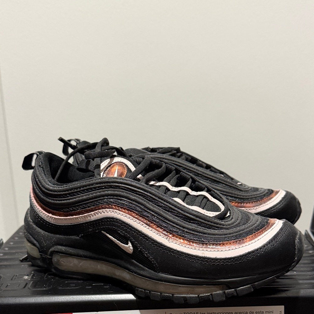 Nike Black Sneakers with Copper and White Trim